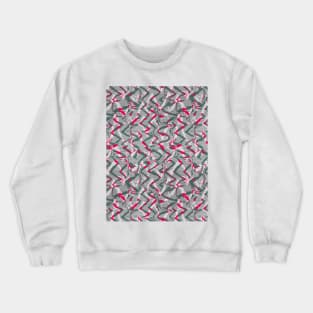 Abstract zebra red Crewneck Sweatshirt